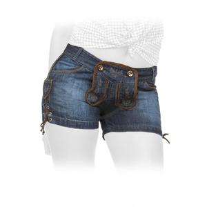 Shorts en jean décontractés pour femme, taille mi-haute, coupe droite, style japonais, écologiques, en mélange coton-élasthanne, séchage rapide - Product Image 4