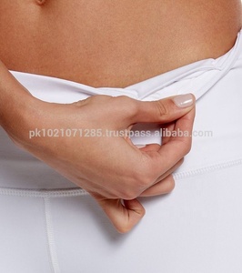 Mallas sólidas de longitud completa para mujer, ligeramente elásticas, transpirables, antibacterianas, de secado rápido, pantalones personalizados para mujer para Yoga, Fitness - Product Image 5