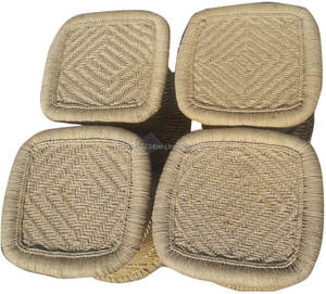 Pouf ottoman en bambou moderne et élégant pour la maison, salon, meubles avec incrustation d'os, console, tabouret de toilette ou pouf de siège - Product Image 2