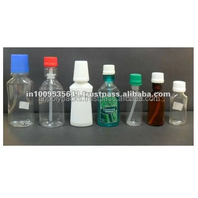 PET Plastic mouth wash bottle with dosing option and in various sizes