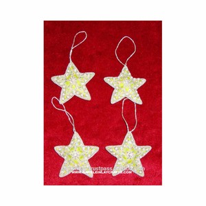 Handmade Zari Embroidery Christmas <b>Hanging</b> <b>Star</b> - Product Image 1