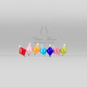 สีสดใสทำด้วยมือแก้วเครื่องประดับคริสต์มาส - Product Image 1