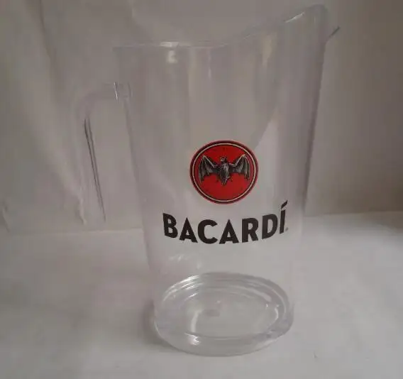 plastic pitchers, bacardi pitcher, beer mug, beer pitcher