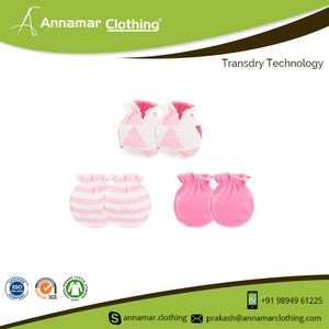 Custom Design Pure Organic Cotton Baby Mittens/ Baby Hand Mittens - Product Image 5
