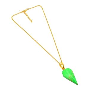 Collier pendentif pointe de flèche fantaisie malachite Bijoux en argent sterling 925 pour mariages et fêtes - Product Image 4