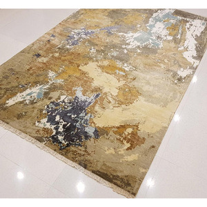 Gran promoción, Alfombra de seda de lana anudada a mano de estilo tibetano personalizada, pila alta para sala de estar moderna - Product Image 2