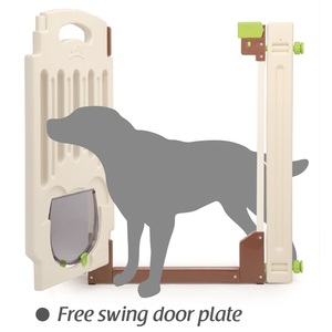 860 Light Weight Firm and Rigid Plastic <b>Folding</b> Pet and Friendly Baby <b>Gate</b> - Product Image 2