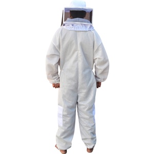Traje de apicultura de 3 capas de malla totalmente ventilada Proveedor de velo de estilo cuadrado - Product Image 6