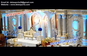 Boda exclusiva etapa de decoración con paneles redondos boda escenario decoración asiática bodas etapas - Product Image 5