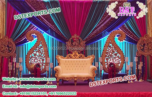 Décor de scène de mariage avec murs à bougies Murs à bougies en métal pour scène de mariage Cadres à dos doré pour décoration de mariage au Royaume-Uni au meilleur prix - Product Image 6