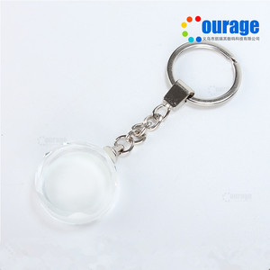 LLavero de cristal con forma de corazón, estampado personalizado a la moda - Product Image 3