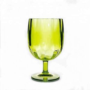Copas de Vino Clásicas para Fiestas EL AG-274 de 10 oz, Libres de BPA, Acrílicas Tritan, Resistentes a los Golpes, con Tallo Corto y Grueso - Product Image 1