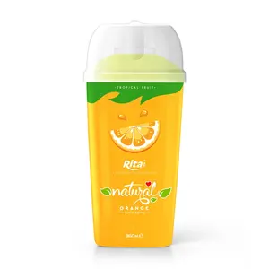 Vietnam Supplier 360ml PP Bottle Orange Fruit Juice