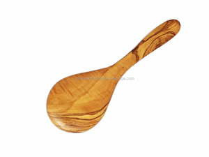 Cuillère à salade en bois d'olivier de qualité supérieure, écologique, grand ustensile - Product Image 2