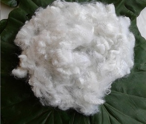 Fibra de poliéster reciclada fabricada Vikohasan GRS 7D 6D Material de relleno de fibra cortada seca hueca sintética para relleno - Product Image 4