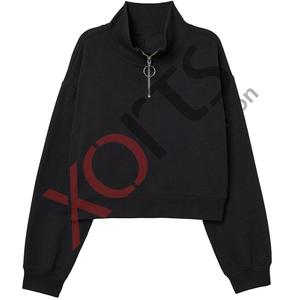 Automne et hiver chaud coupe-vent ample sport sweat extérieur fermeture éclair pull sweat décontracté avec poche kangourou - Product Image 1