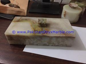 Cổ Điển Ánh Sáng Màu Xanh Lá Cây Onyx Đá Cẩm Thạch Đính Hộp Khắc Đá Stash Jar Cho Trang Trí Nội Thất Tình Yêu Mô Hình Phong Cách Mô Hình - Product Image 4