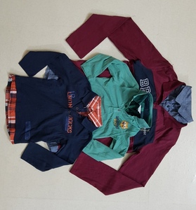 Polo de manga corta para niños de doble color diseñado 2018, algodón de calidad de exportación para armario de primavera para niños, Stock de Bangladesh - Product Image 1