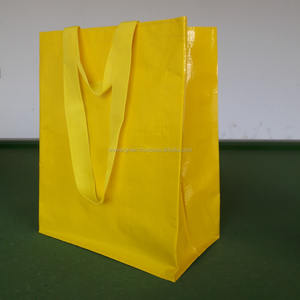 Sacs de courses en PP tissé avec couleur personnalisée, construction en tuyau en U, poignées en sangle PP, 42 cm x 35 cm x 20 cm - Product Image 3