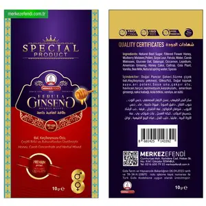 % 100 Alami Sehat Kuat Ginseng Pasta Tradisional Turki Makanan Halal 10gr