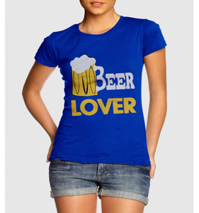 High Street T-shirt ample et écologique pour femmes, col en O, manches courtes, mélange de coton-Design personnalisé sérigraphié en soie - Product Image 2