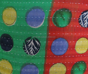 Taie d'oreiller de travail Kantha brodeur Kantha vintage fait à la main - Product Image 3