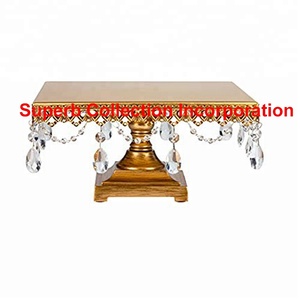 New Design Gold <b>Crystal</b> Cake Stand - Product Image 2