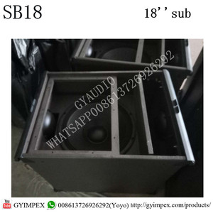 china factory empty cabinet acoustics 18 inch high powerful speaker