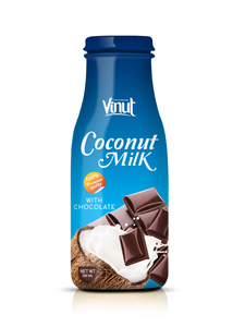 Bouteille en verre de qualité supérieure pour lait de noix de coco avec saveur de myrtille 280 ml