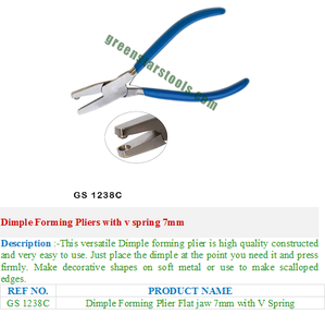 คีมดัดลวดสแตนเลส GS เครื่องมือเครื่องประดับ1238สำหรับช่างอัญมณี - Product Image 2