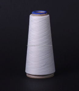 Open-End NE 10/1-20/1 Bleach White Calcetines de punto mezclados de algodón regenerado reciclado ecológico (encerado) - Product Image 2