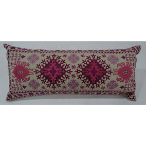 2024 nueva llegada fundas de almohada y cojín de algodón indio bohemio 14x32 pulgadas bordadas largas para uso doméstico - Product Image 2