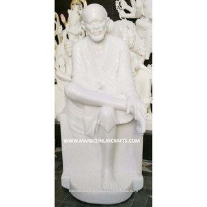 Handmade Marble Sai Baba Statue - Product Image 1