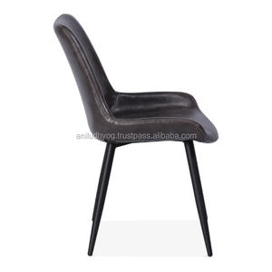 Montague Silla de comedor de cuero silla tapizada - Product Image 3
