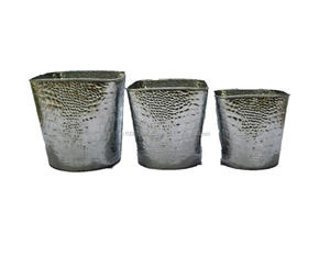 Juego de Macetas de Jardín Premium IHA Classic, de Chapa Galvanizada GP, para Uso en Interiores y Exteriores - Product Image 1