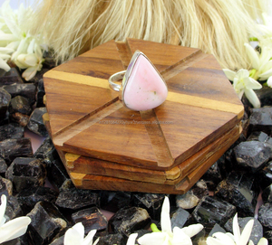 Anillo de Plata de Ley 925 con piedras preciosas de ópalo Rosa Ajuste de bisel unisex para fiesta de compromiso de boda o regalo - Product Image 1