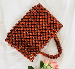 Bolsa de cuentas de madera única de VietNam - Product Image 1