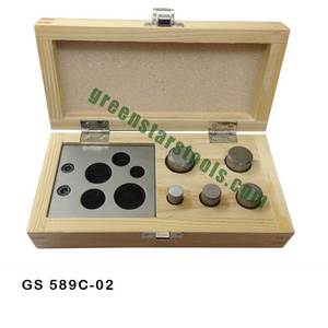 Premium GS 589C-02 outils de réparation de bijoux ensemble de 5 fraises à disque outils de frappe et de formage dans une boîte en bois par GREEN STARS SA PVT LTD - Product Image 1