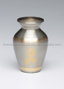 Urna Funeraria Simple de Estilo Americano Roja para Bebés, de Metal, BRASSWORLD INDIA - Product Image 2