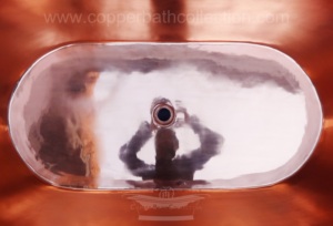 Smart-Look Matt Black Bateau Bañera para baño de adultos Liso Cobre Pulido Fabricado en India - Product Image 5