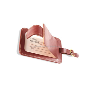 Étiquettes pour bagages en cuir véritable, en cuir véritable, à la mode, personnalisées, pour sac à main/meilleur prix, 100 pièces - Product Image 1