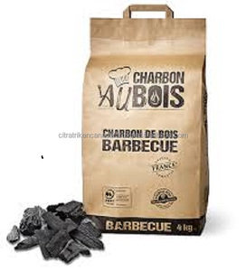 CHARCOAL BBQ WOOD CHARCOAL KRAFT PAPER 2KG 3KG FOR SUPERMARKET PACKAGING - Product Image 1