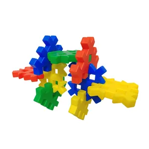 Mainan Blok Cogwheel Persegi, Mainan Balok Penghubung Pendidikan untuk Anak-anak, 40 Buah