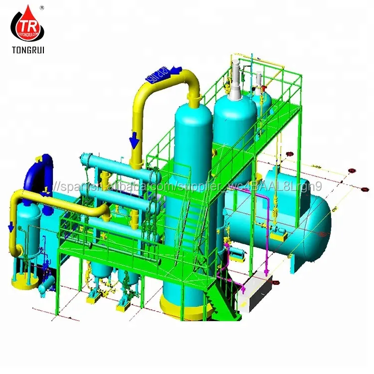 Motor usado de tratamiento de aceite de máquina de destilación de aceite de base SN500 precio