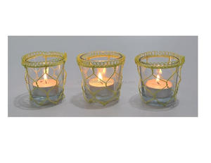 Decorative Handmade Glass <b>Tea</b> Light Candle Holders Indoor Outdoor Tabletop Home Wedding Christmas <b>Party</b> <b>Decorations</b> - Product Image 4