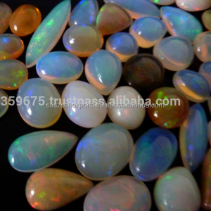 Cabochon opale éthiopienne naturelle, 12 pièces, disponible en grande taille, colorée - Product Image 1