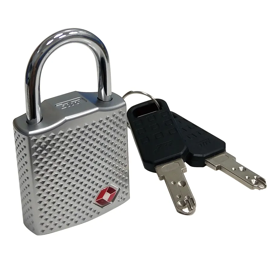 TSA padlock with dimple key for luggage
