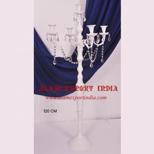 Direct Manufacturer's Latest Five-Arm <b>Candelabra</b> with Lotus Votive New Wholesale Wedding Decorations for Parties and Weddings - Product Image 5