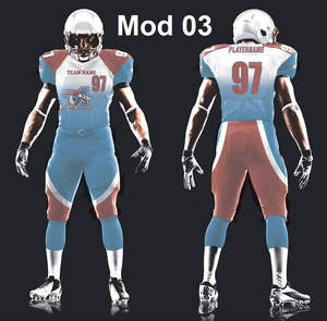 Uniforme de Fútbol Americano Personalizado, Sublimado, 100% Poliéster, Transpirable, Tallas Grandes, Antibacterial, Protección UV, Secado Rápido - Product Image 4