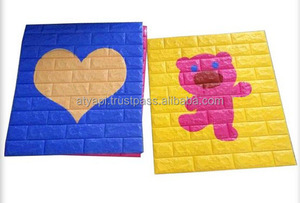 Papier peint mousse 3D avec autocollant mural texture marbre Décalcomanie murale 3D - Product Image 4